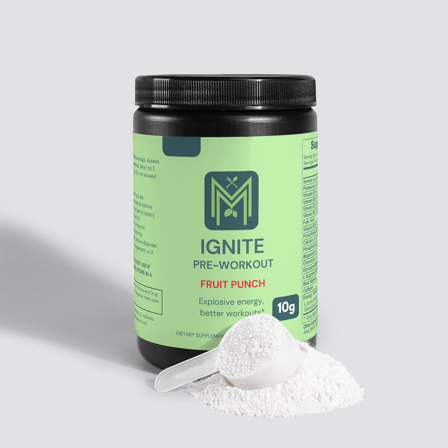 Ignite Pre-Workout Powder (Fruit Punch)