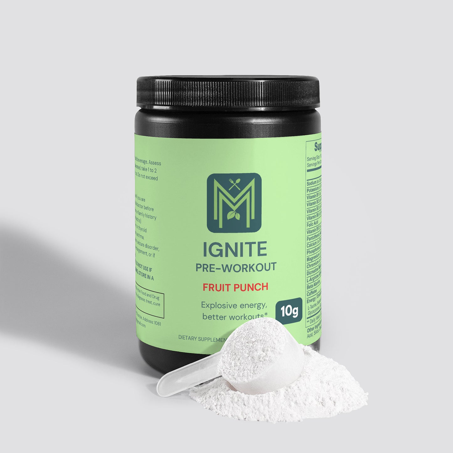Ignite Pre-Workout Powder (Fruit Punch)