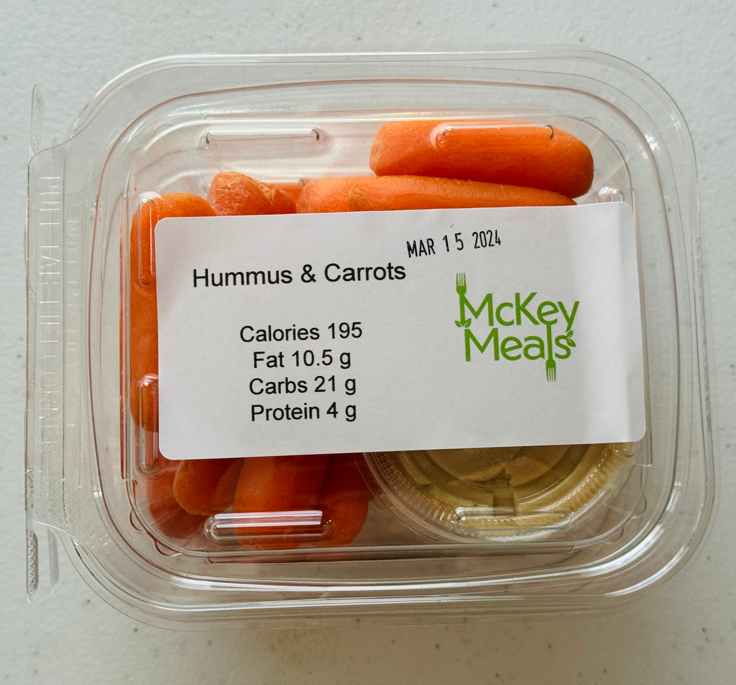 Hummus & Carrots GF