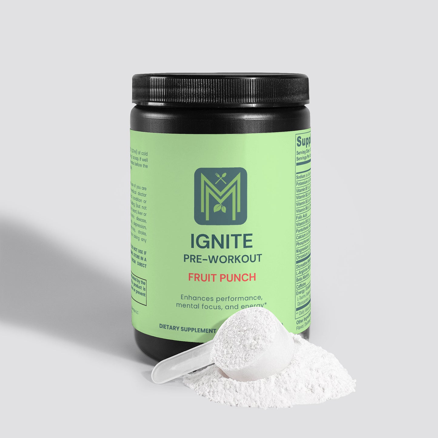 Ignite Pre-Workout Powder (Fruit Punch)
