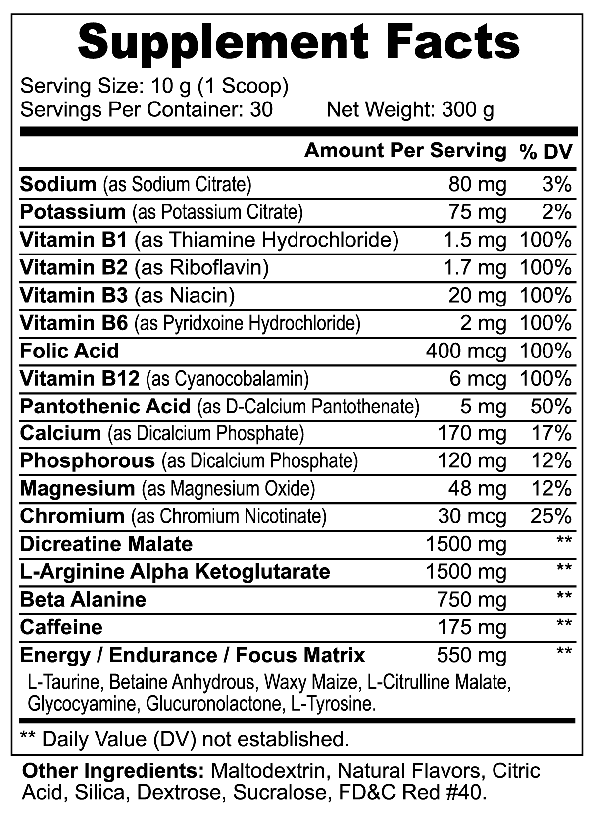 Ignite Pre-Workout Powder (Fruit Punch)