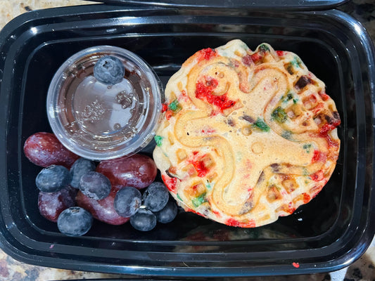 Christmas Protein Waffles