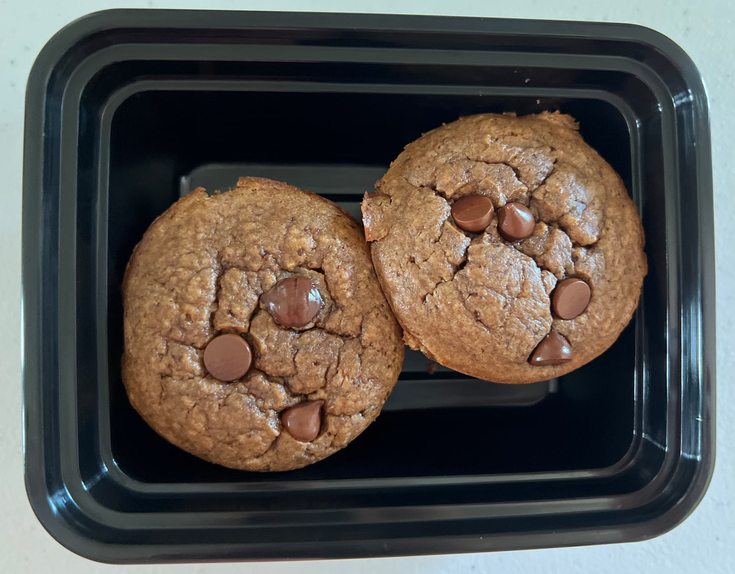 Chocolate Chip Banana Protein Muffins-GF