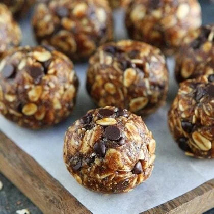 Cranberry Pumpkin Chocolate Chip Energy Balls