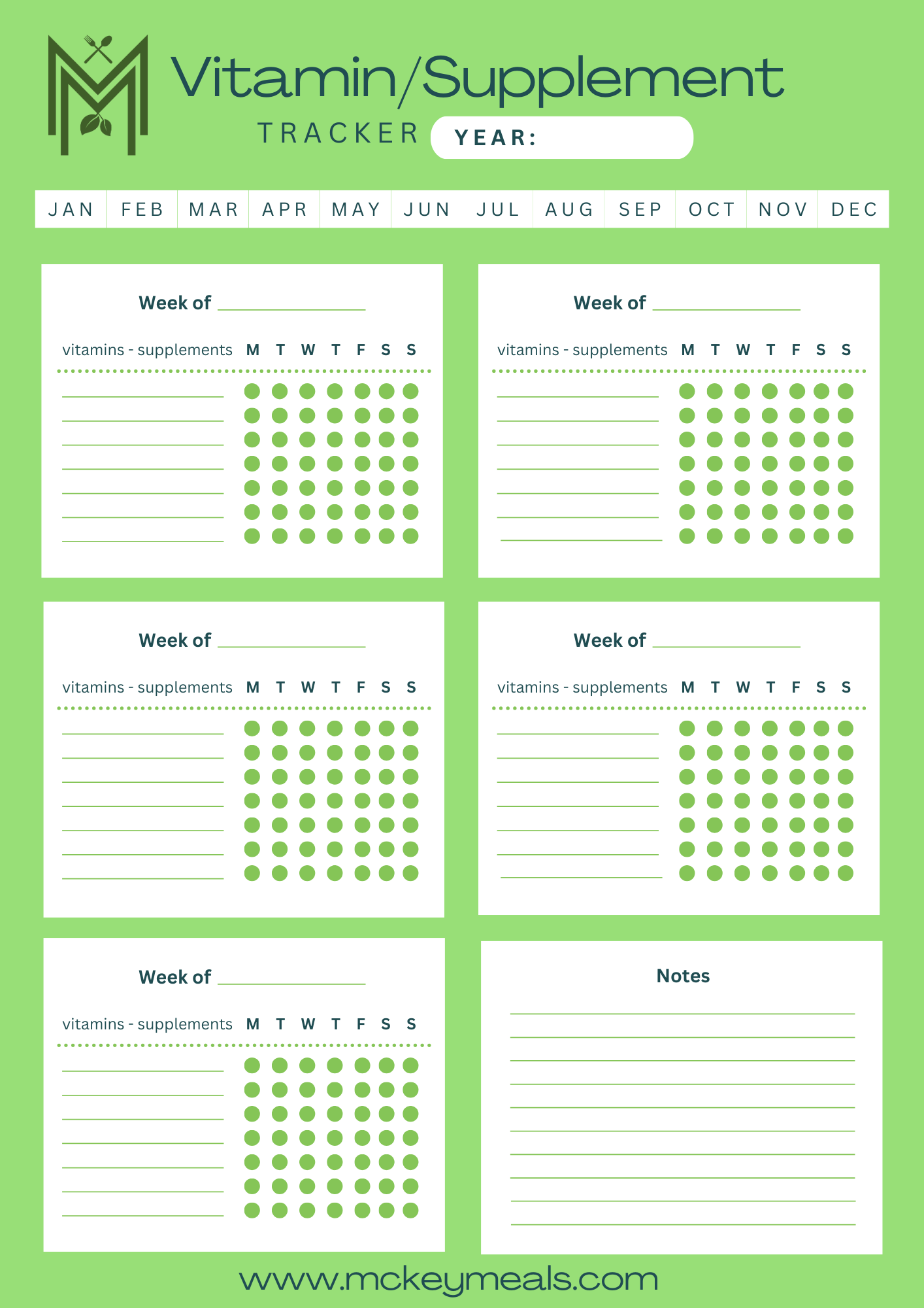 Vitamin/Supplement Tracker-PDF